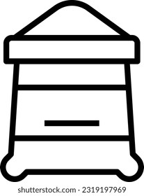 Flour Line Icon, Vector Icon