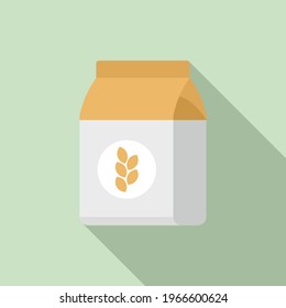 Flour pack icon. Flat illustration of Flour pack vector icon for web design