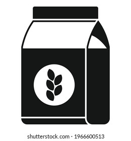 Flour pack icon. Simple illustration of Flour pack vector icon for web design isolated on white background