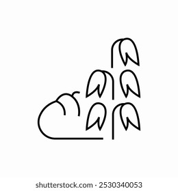 flour product icon sign vector