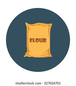 Flour Sack Colored Vector Icon