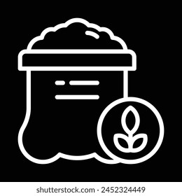 Vector de diseño de icono de saco de harina