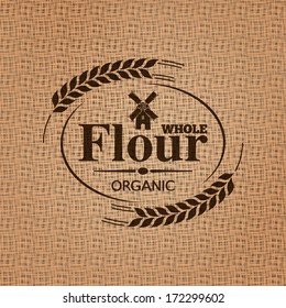 Flour Sackcloth Texture Background