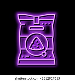 flour sweet potato neon light sign vector. flour sweet potato illustration