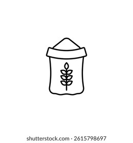 Flour vector line icon icons design