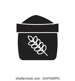 flour vector silhouette for website symbol icon