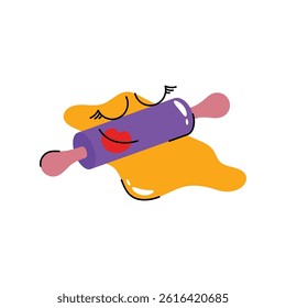 Flour vector Sticker. Eps 10 file