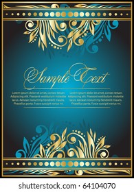 flourish blue background