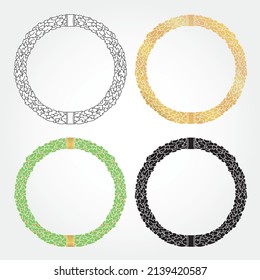 Flourish border wreaths and frame collection. Decorative elements for design invitations, frames, menus