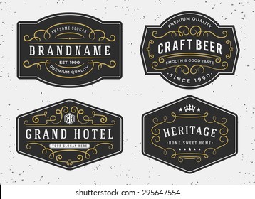 Flourish Calligraphy Frame Design For Labels, Banner, Logo, Emblem, Menu, Sticker And Other Design