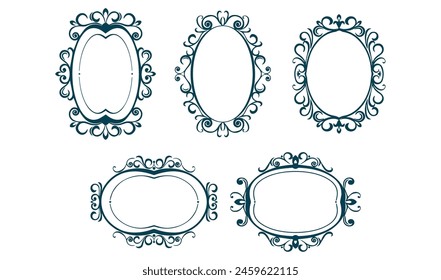 Flourish, Decorative, Ornamental, Frame, Fancy, Border, Line Art, Abstract, Free Vector Graphics, png.eps
