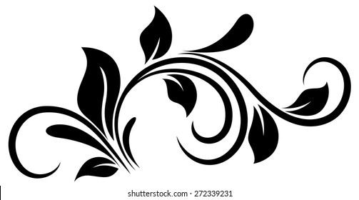 Swirl Floral Stock Vector (Royalty Free) 272339267 | Shutterstock