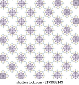 Flourish Fabric Pattern Design Vector Illustration
