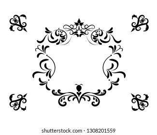 Flourish Frame Background