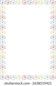 Flourish frame with blossom lily. Trendy graphic template. Cute orchid flower empty frame box