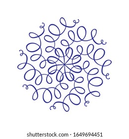 Flourish monoline ilustración de marco vectorial. Trazado de caligrafía a mano adorno vintage para logo, invitación, boda, regalos, fotos, monograma. Floral Simple hermosa carta.