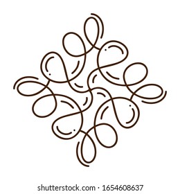 Flourish monoline vector frame illustration. Hand drawn calligraphy style vintage ornament for logo, invitation, wedding, gifts, photos, monogram. Floral Simple beautiful card.