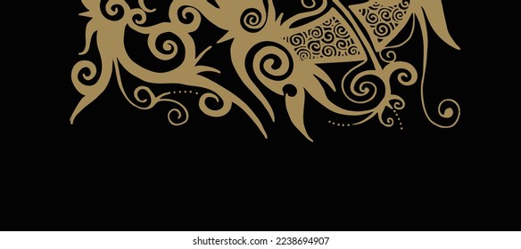 patrón floreciente Diseño 270 Vector de fondo de papel tapiz