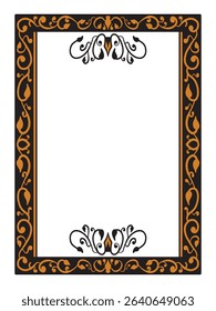 Flourish Pattern Ornamental Frame Decorative Vector