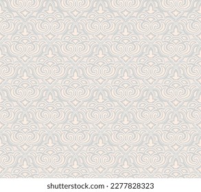Flourish seamless pattern. Floral retro background. Fantastic flowers Wonderland motives of the paintings of asian Indian fabric patterns.