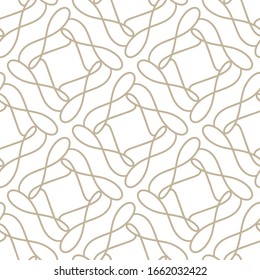 Flourish seamless pattern with gray swirl ornament on white Art Deco style. Background for invitations and cards. Wedding, birthday. Black white.