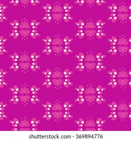 Flourish tiled pattern. Floral retro background.
