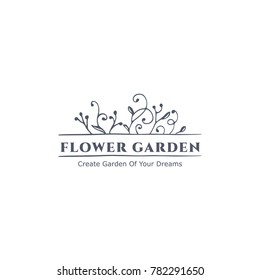 Flourish vector logo, sign, element of template