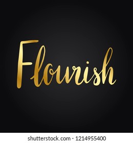 Vector de estilo de tipografía de palabras florecientes