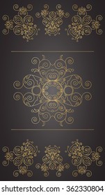Flourishes calligraphic monogram emblem template. Luxury elegant frame ornament line logo design vector illustration. Good for Royal sign, Restaurant, Boutique, Cafe, Hotel, Heraldic, Jewelry