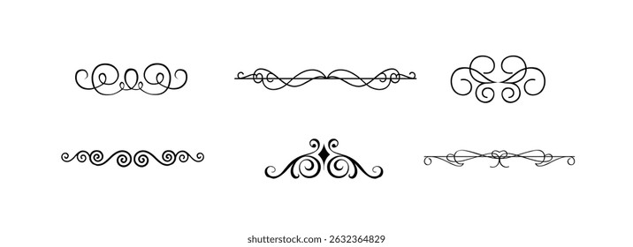 Blüht Kalligraphische Ornamente und Rahmen