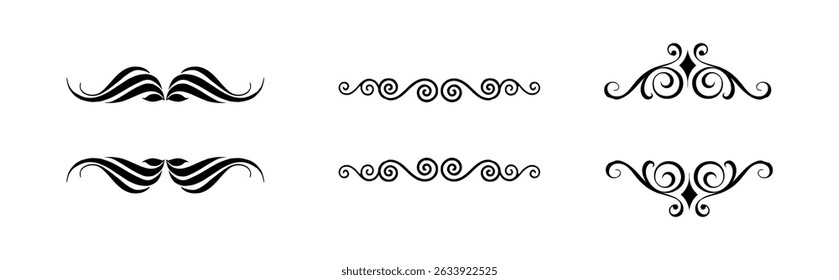 Blüht Kalligraphische Ornamente und Rahmen