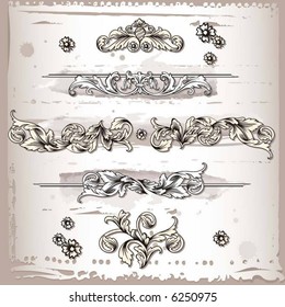 flourishes decoration elements