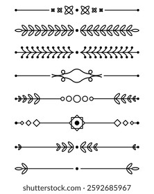 Flourishes decorative dividers, line separators
