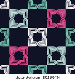 Flourishes. Ethnic boho seamless pattern. Patchwork texture. Traditional ornament. Tribal pattern. Folk motif. Can be used for wallpaper, textile, wrapping, web.