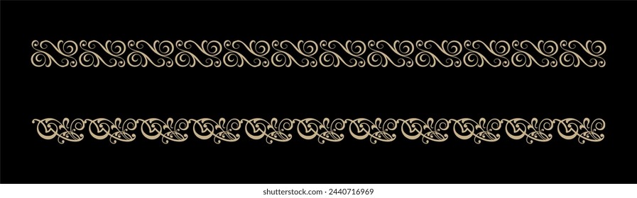 Flourishes Ornaments and Frames Border Vector