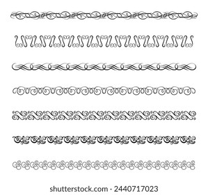 Flourishes Ornaments and Frames Border Vector