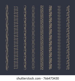 Flourishes  Ornaments and Frames. Retro Style Design Collection. Set of Vintage Decorations Elements.