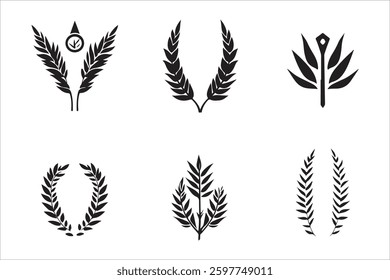 Flourishing Wheat Ears Vector Pack