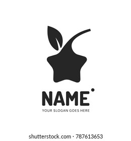 Flover star logotype. Vector logo design. Business concept icon.