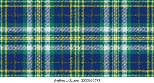 Flow background tartan vector, volume pattern textile texture. Painting seamless plaid check fabric in blue and mint colors palette.