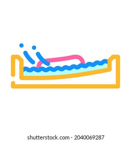 flow board water sport color icon vector. flow board water sport sign. isolated symbol illustration