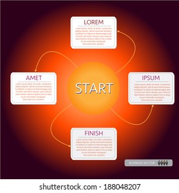 flow chart business vector illustration