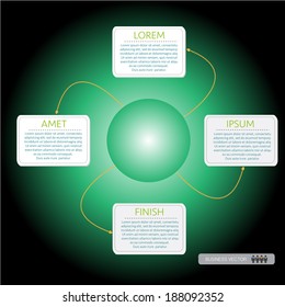flow chart business vector illustration