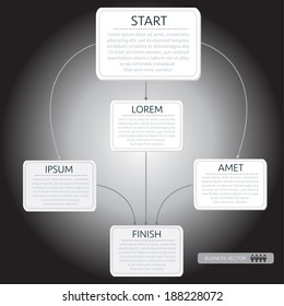 flow chart business vector illustration