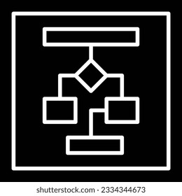 flow chart document mobile icon for download