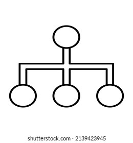 flow chart icon, business chart icon vector illustration.