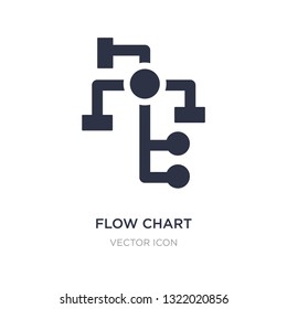 flow chart icon on white background. Simple element illustration from Business and analytics concept. flow chart sign icon symbol design.