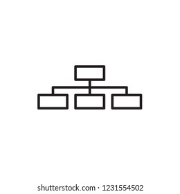 flow chart icon vector