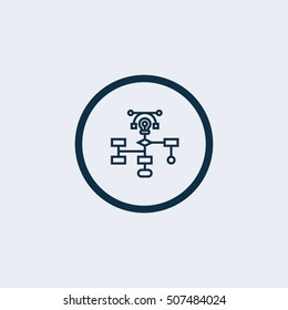 Flow chart Icon Vector.