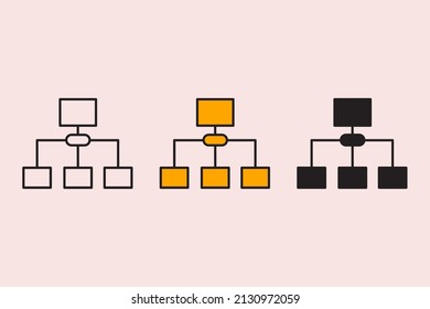 flow chart icons symbol vector elements for infographic web